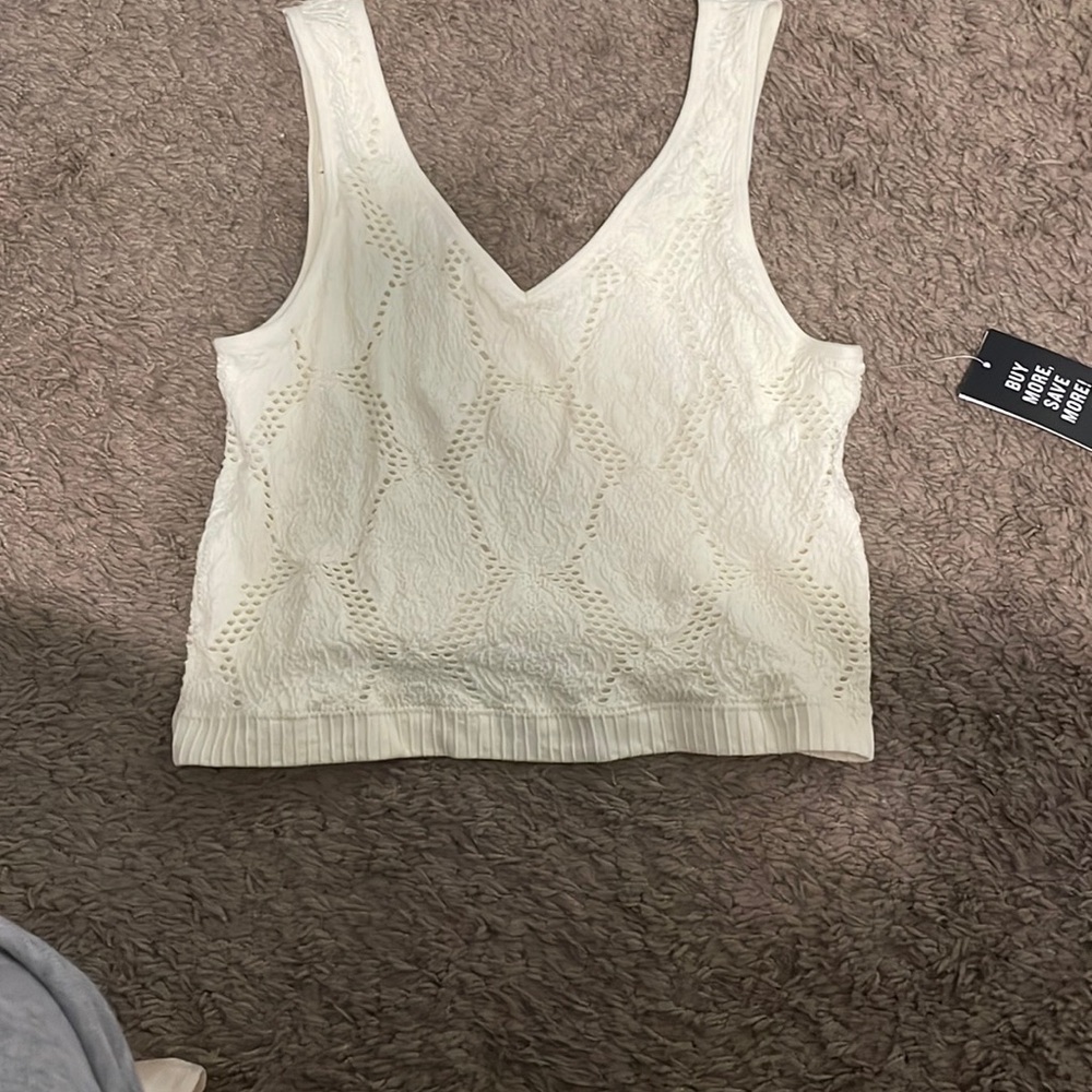 Elegant Cream Sleeveless Top